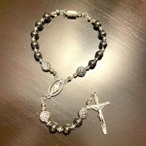 Hematite Healing Rosary- Hand Crafted Decade